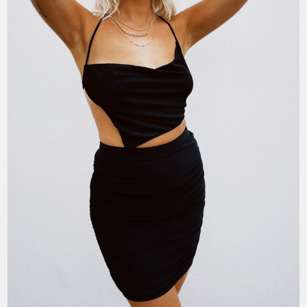 Princess Polly Black Libby Skirt in S